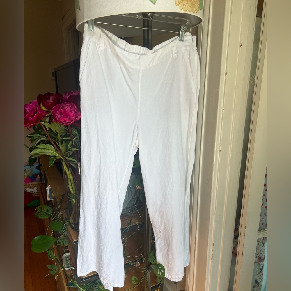 J Jill cotton linen pants